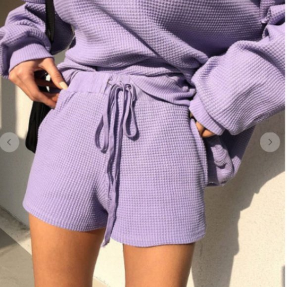 Chelle Two Piece Waffle Set - Picture 2 of 5